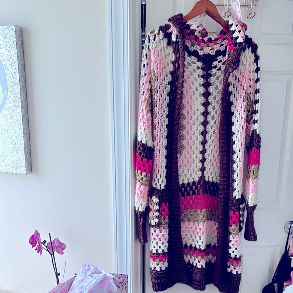 Beautiful Bespoke Handmade Sweater Coat Duster